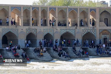 زاینده رود جاذبه گردشگری مسافران نوروزی اصفهان