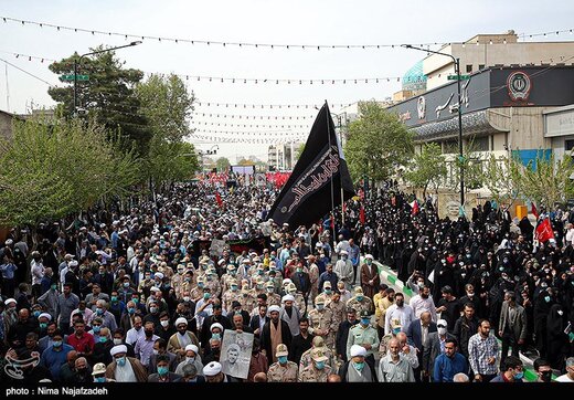 تشییع پیکر شهید حجت‌الاسلام اصلانی در مشهد