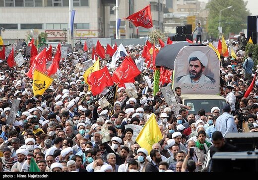 تشییع پیکر شهید حجت‌الاسلام اصلانی در مشهد