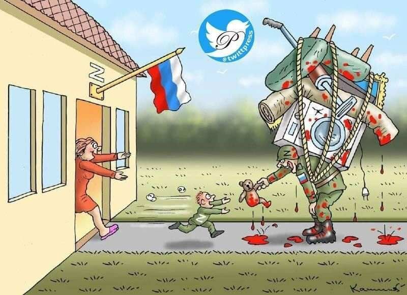 نمایی از بازگشت سرباز روس به خانه!