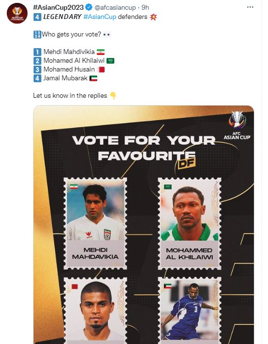 یک پرسپولیسی نامزد عنوان بهترین مدافع تاریخ جام ملتهای آسیا/عکس