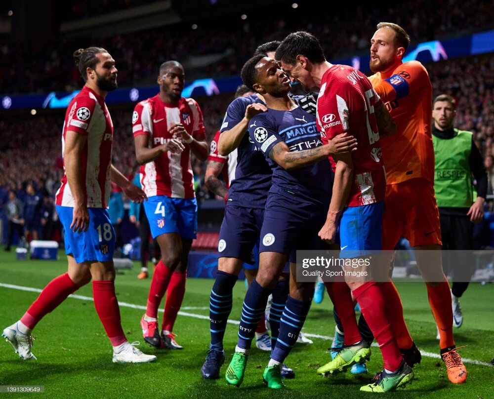 بزنبزن بازی اتلتیکومادرید و منچسترسیتی/عکس