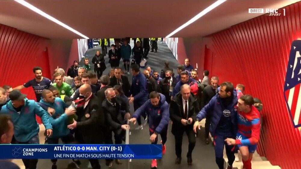 بزنبزن بازی اتلتیکومادرید و منچسترسیتی/عکس