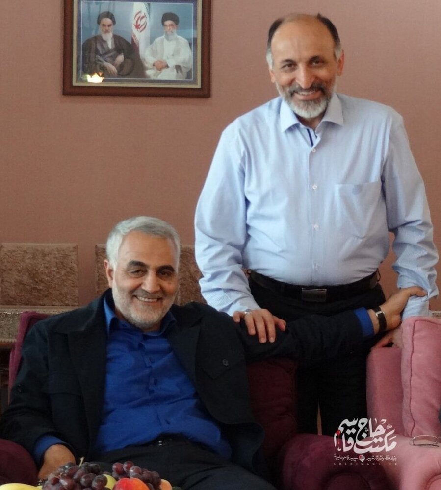 تصویر منتشرنشده از حاج قاسم سلیمانی و سردار حجازی 2