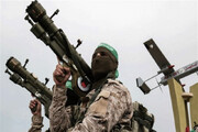 ببینید | موشک‌های جدید روی دوش مبارزان فلسطینی