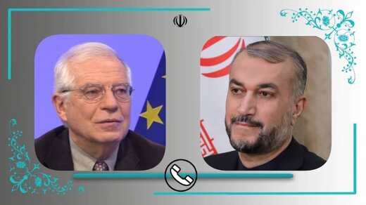 Iran FM, EU’s Borrell discuss JCPOA over phone
