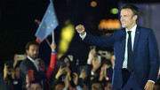 وعده متحد کردن فرانسه با دفع تهدید لوپن توسط مکرون پیروز در انتخابات