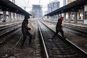 ببینید | حمله روسیه به تاسیسات خط آهن در سراسر اوکراین