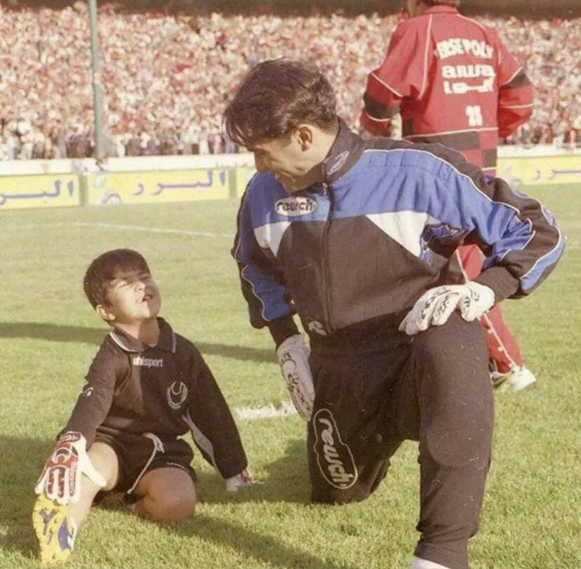 عکس | تصویر زیرخاکی از امیر عابدزاده در بازی پرسپولیس