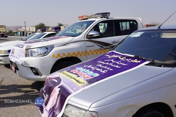 مانور روز ملی ایمنی حمل و نقل در بندرعباس برگزار شد