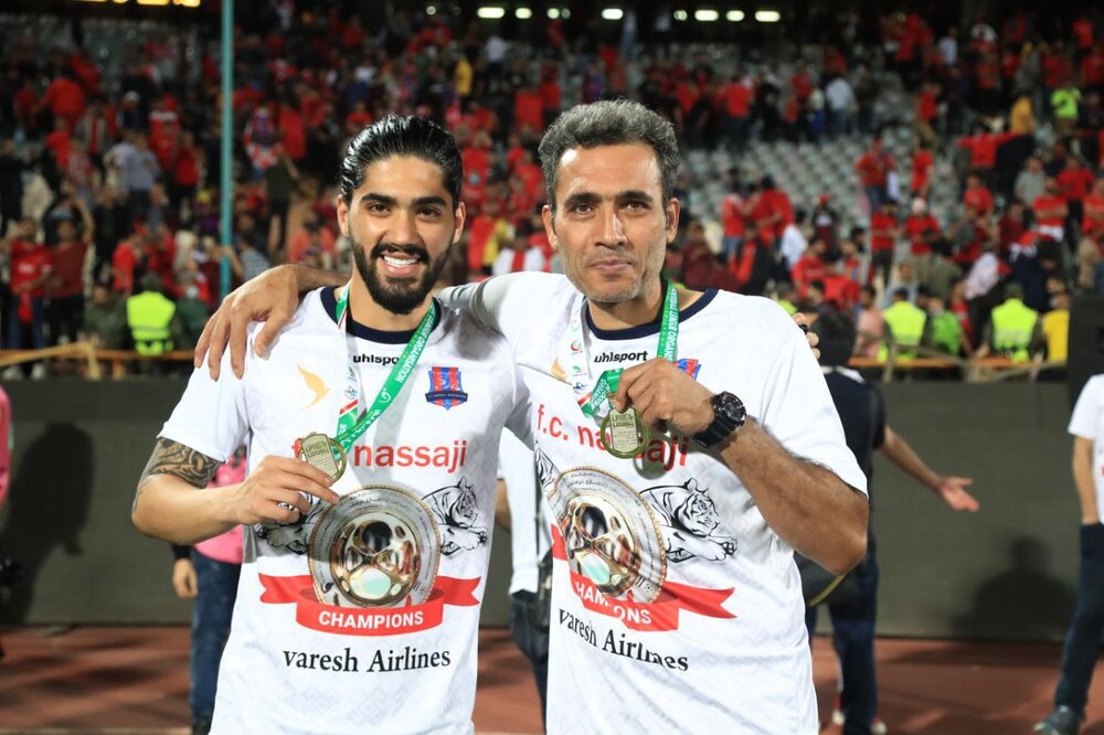 مورد کمنظیر در فوتبال ایران؛ عمو و برادرزاده باهم به جام رسیدند/ عکس