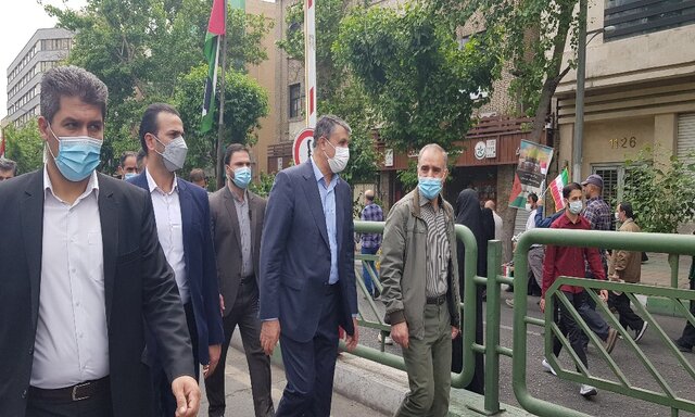 چه کسانی در مراسم روز قدس امروز حضور داشتند؟