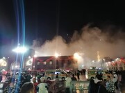 ببینید | آتش‌سوزی ورودی نواب صفوی در حرم مطهر امام رضا