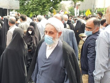 حضور ناطق نوری در راهپیمایی روز قدس /عکس