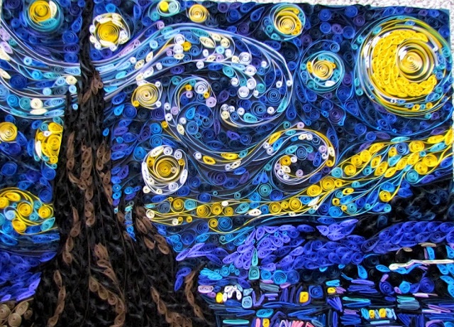 ماکت «شب پرستاره» ساخته شده با کاغذ کوئیلینگ دو رکورد جهانی را شکست/ عکس