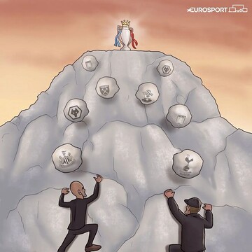 رقابت نفسگیر گواردیولا و کلوپ را ببینید!