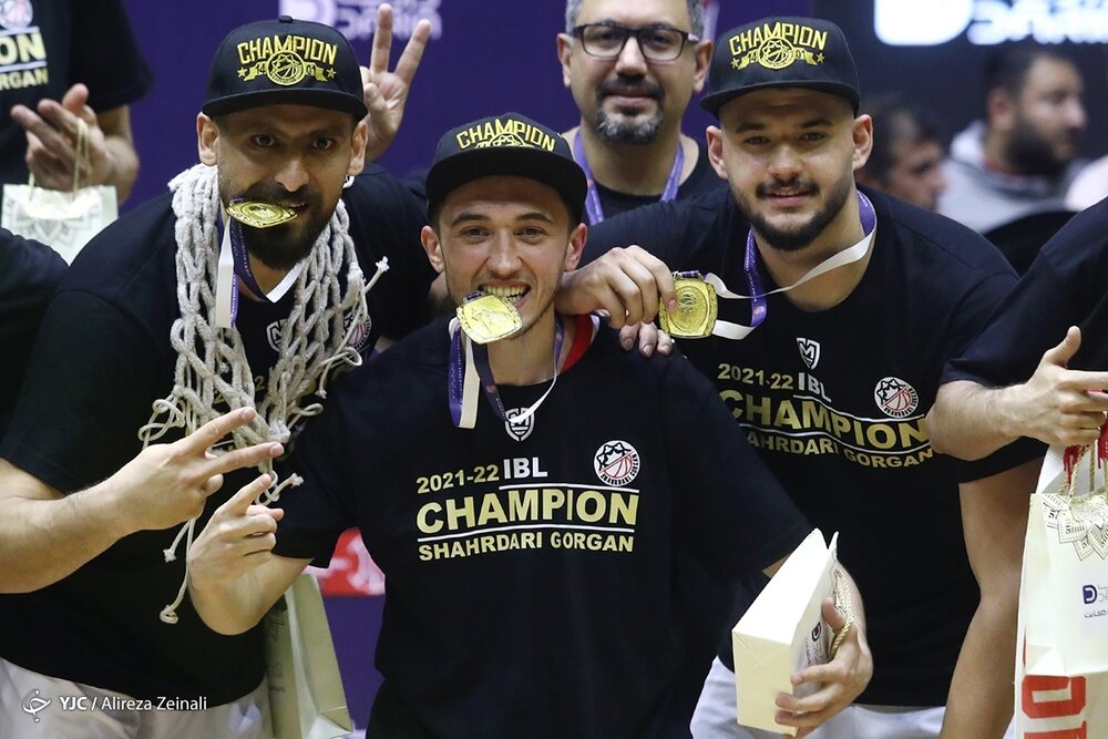 جشن قهرمانی شهرداری گرگان در لیگبرتر بسکتبال/عکس