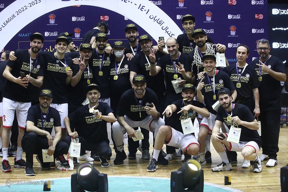 جشن قهرمانی شهرداری گرگان در لیگبرتر بسکتبال/عکس