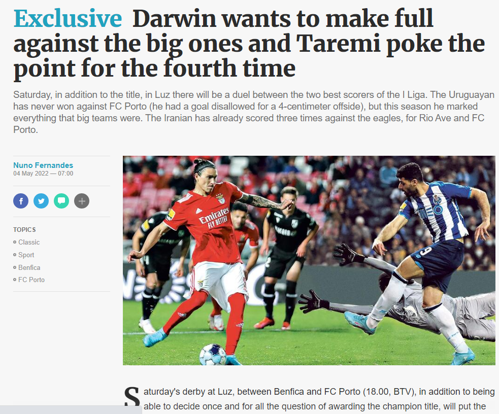 جنگ بزرگ طارمی و نونز در اُ کلاسیکو سوژه شد/عکس