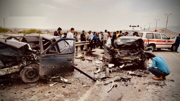 ۹ کشته و مصدوم در تصادف دو سواری در محور ارومیه به سلماس