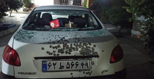 تیراندازی به خودروی فعال رسانه ای + عکس تیراندازی به خودروی فعال رسانه ای + عکس