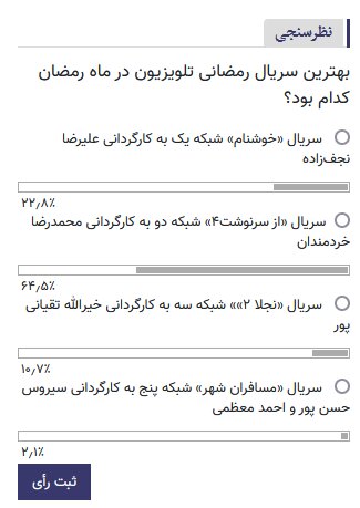 بهترین سریال رمضانی تلویزیون از نگاه کاربران خبرآنلاین/ رقابت نزدیک «خوشنام» و از «سرنوشت۴»