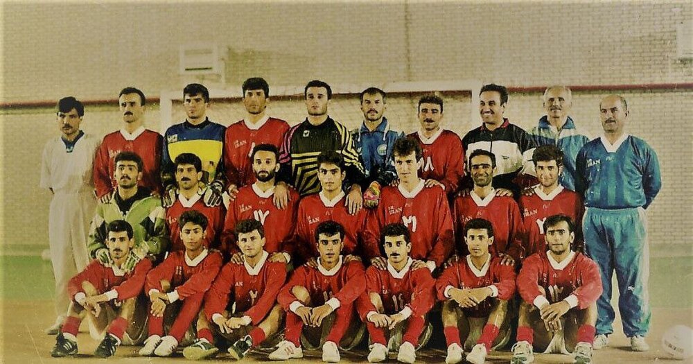 وقتی فرهاد مجیدی بازیکن تیم ملی فوتسال بود!/عکس