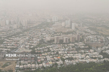 شاخص آلودگی هوای تهران بی‌سابقه شد/ عکس