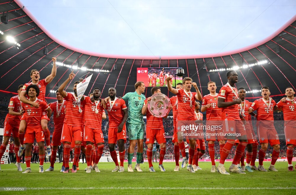 جشن قهرمانی باشکوه بایرنمونیخ در آلیانس/عکس