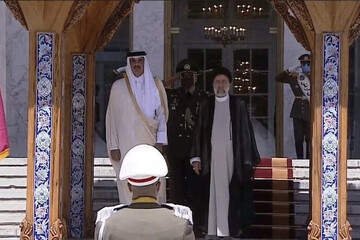 امیر قطر در نشست خبری با رئیس جمهور : نگاه ما به مذاکرات وین مثبت است
