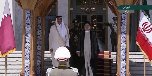 طهران تقيم استقبالا رسميا للامير القطري