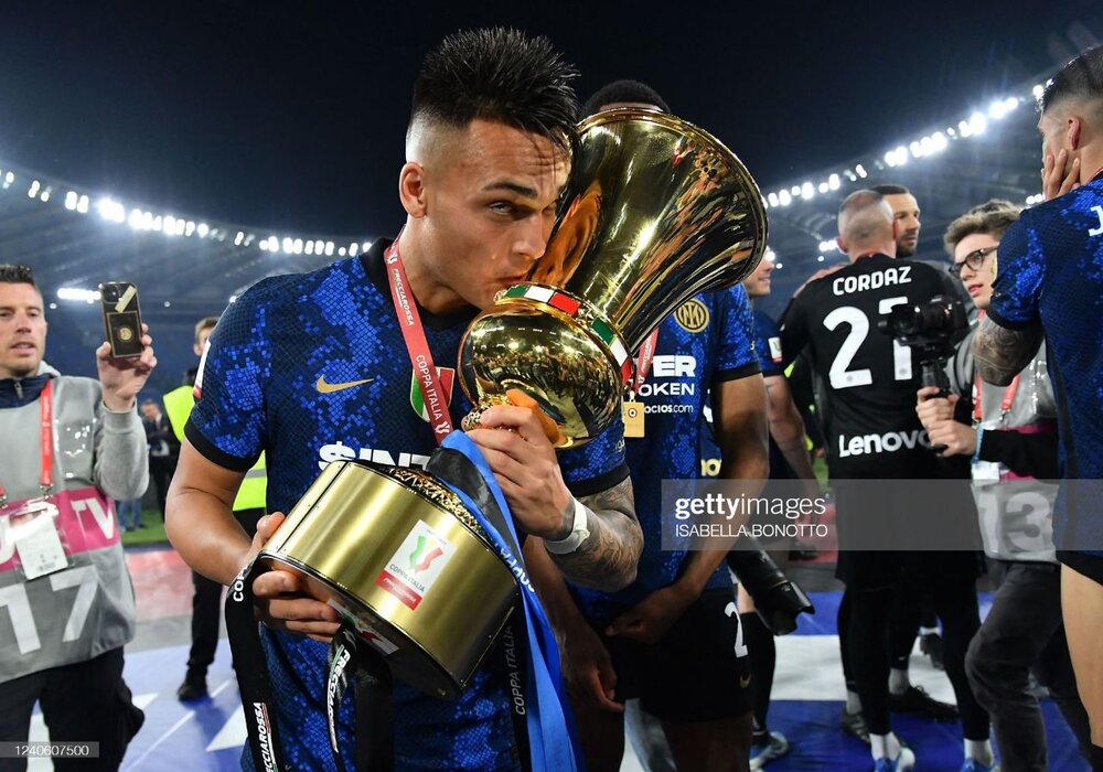 جشن قهرمانی اینتر در جام حذفی ایتالیا/عکس