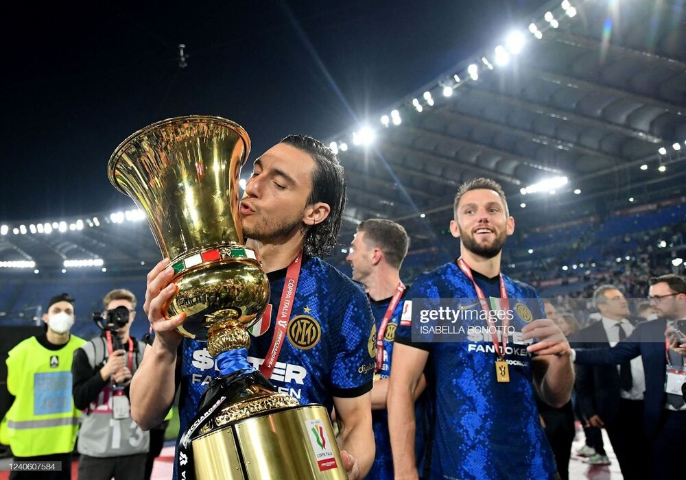 جشن قهرمانی اینتر در جام حذفی ایتالیا/عکس