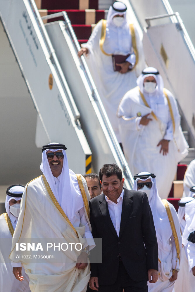 ورود امیر قطر به تهران