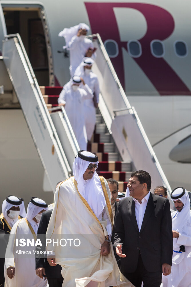 ورود امیر قطر به تهران