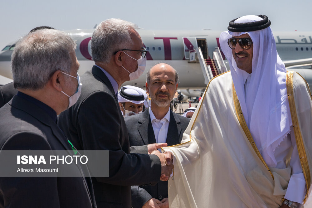 ورود امیر قطر به تهران
