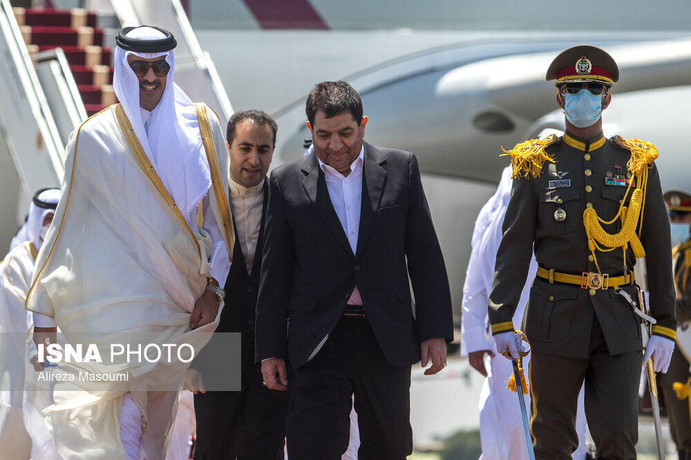 ورود امیر قطر به تهران