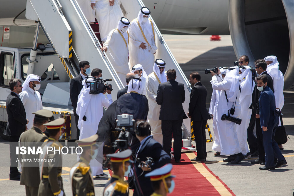 ورود امیر قطر به تهران