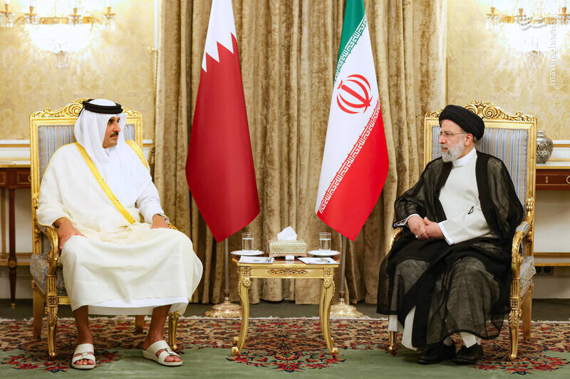 امیر قطر در نشست خبری با رئیس جمهور : نگاه ما به مذاکرات وین مثبت است