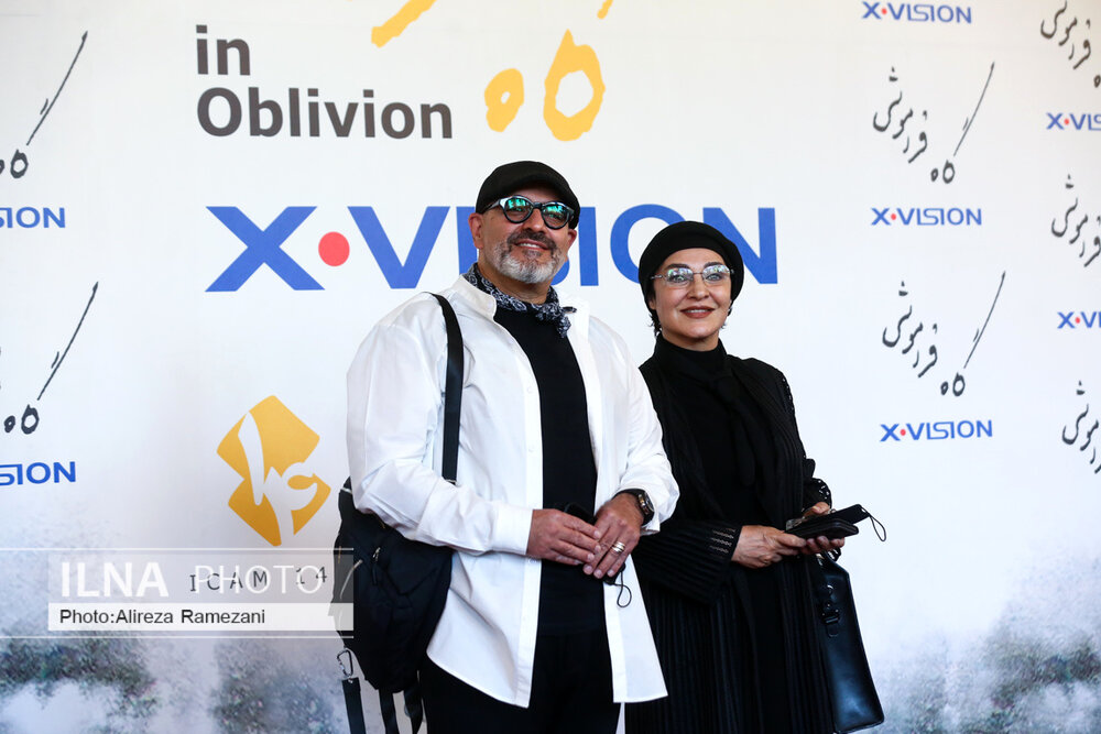 رویا نونهالی و همسرش در مراسم رونمایی از آلبوم همایون شجریان/ عکس 