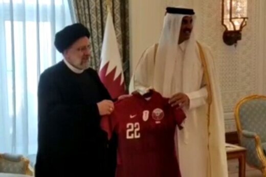 تماس فوتبالی/ سیاسی رئیسی با امیر قطر