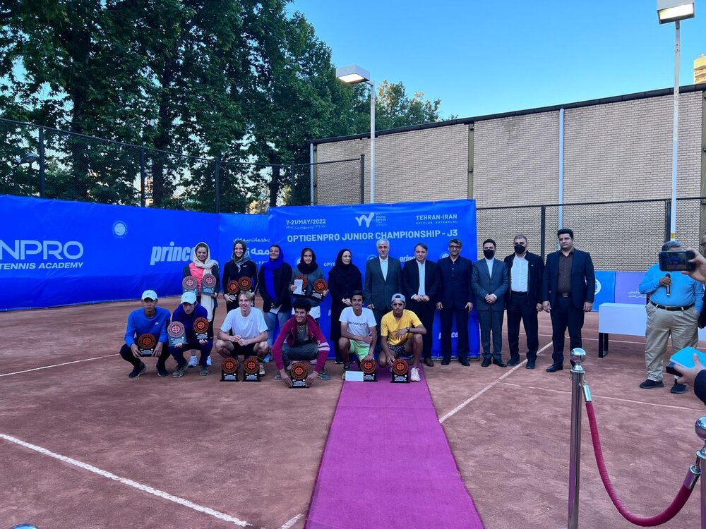 مراسم اختتامیه رقابت های تور جهانی تنیس برگزار شد