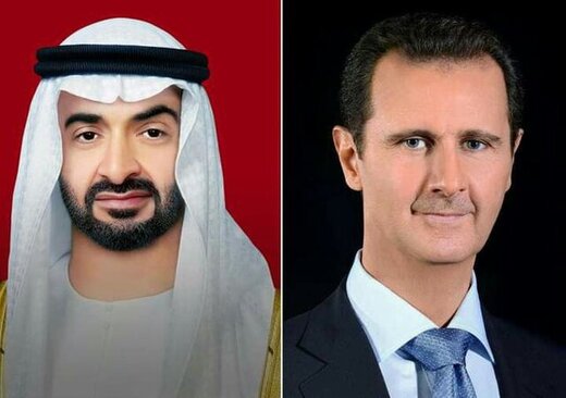 پیام تبریک بشار اسد به محمد بن زاید