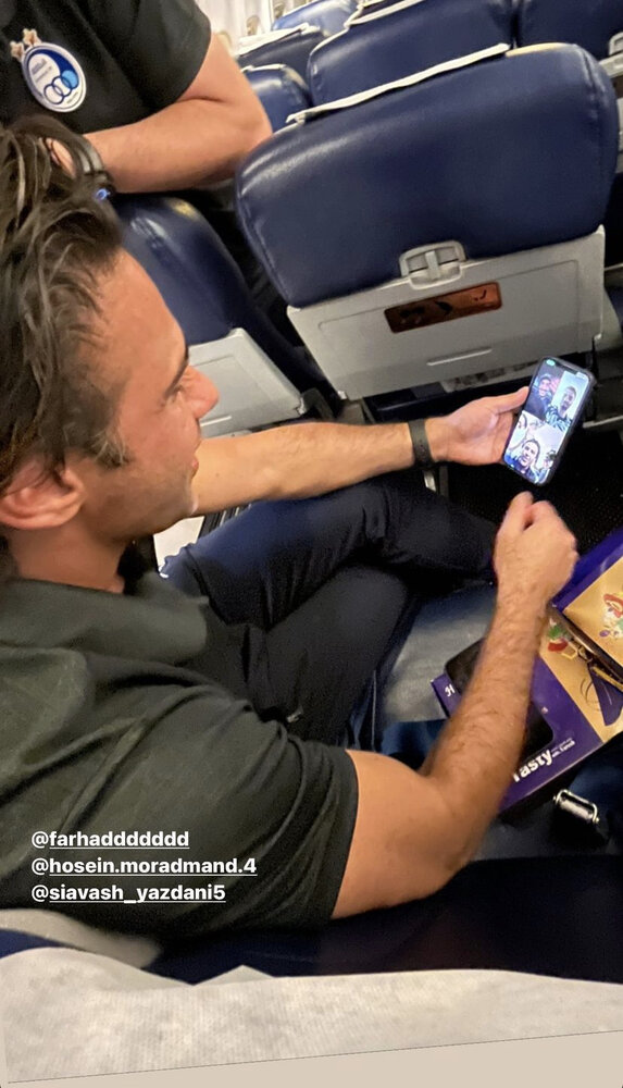تماس تصویری فرهاد با دو بازیکنی که میگفت چشمان او بودند!/عکس