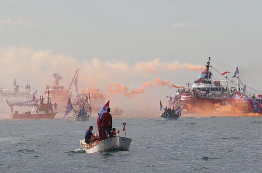 ببینید | دریای سیاه در تسخیر جشن قهرمانی هواداران ترابزون اسپور