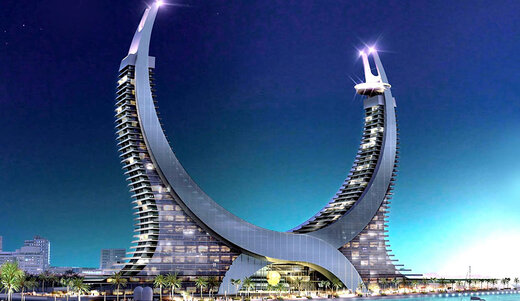 ببینید | شاهکار مهندسی قطری‌ها در قلب خلیج فارس!