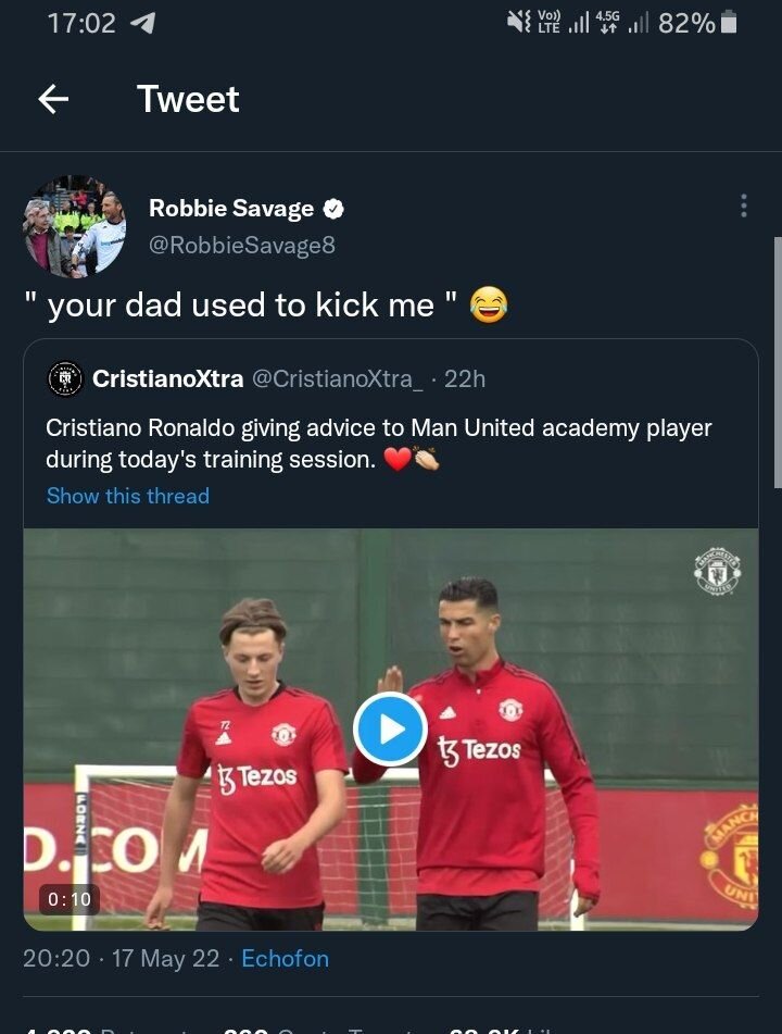 همتیمی خاطرهانگیز رونالدو در منچستریونایتد/عکس