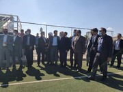بازدید وزیر ورزش و جوانان از استادیوم هاکی چمنی نقده