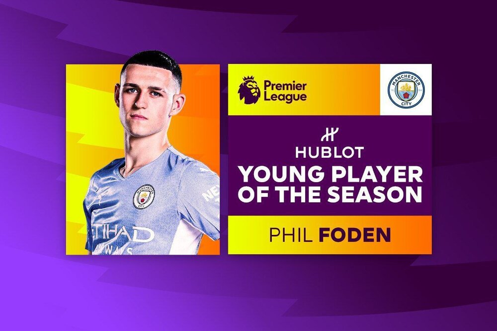 ستاره رقیب تیم ملی بهترین بازیکن جوان انگلیس شد/عکس