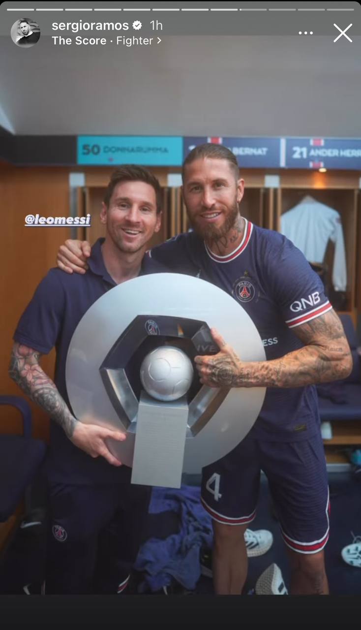 تصویری عجیب از راموس و مسی برای ثبت در تاریخ فوتبال/عکس